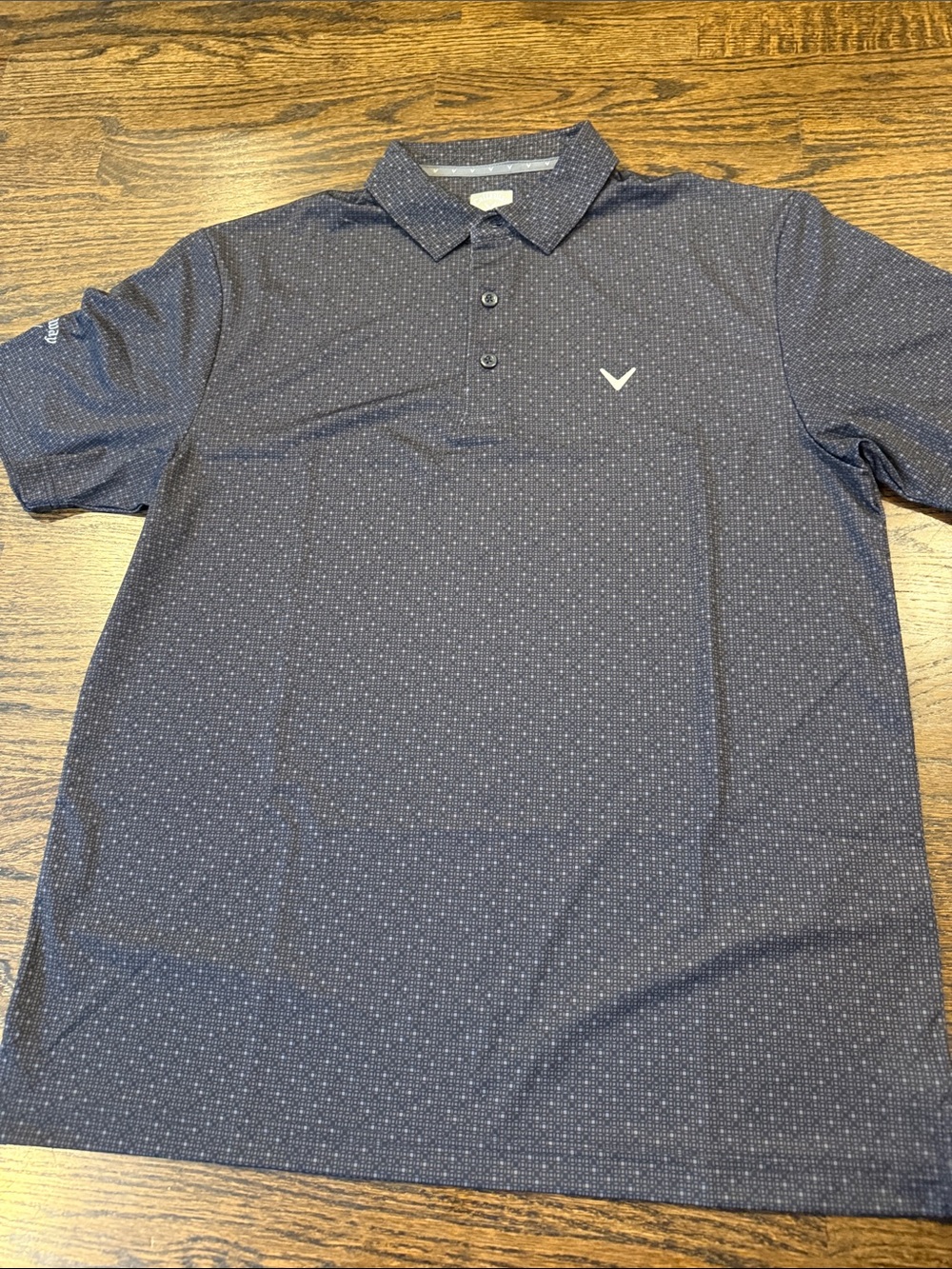 Callaway Men’s black Micro-Pattern Polo Shirt medium NWOT